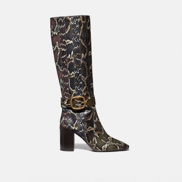 Evelyn Boot In Snakeskin - Picture 1 of 4